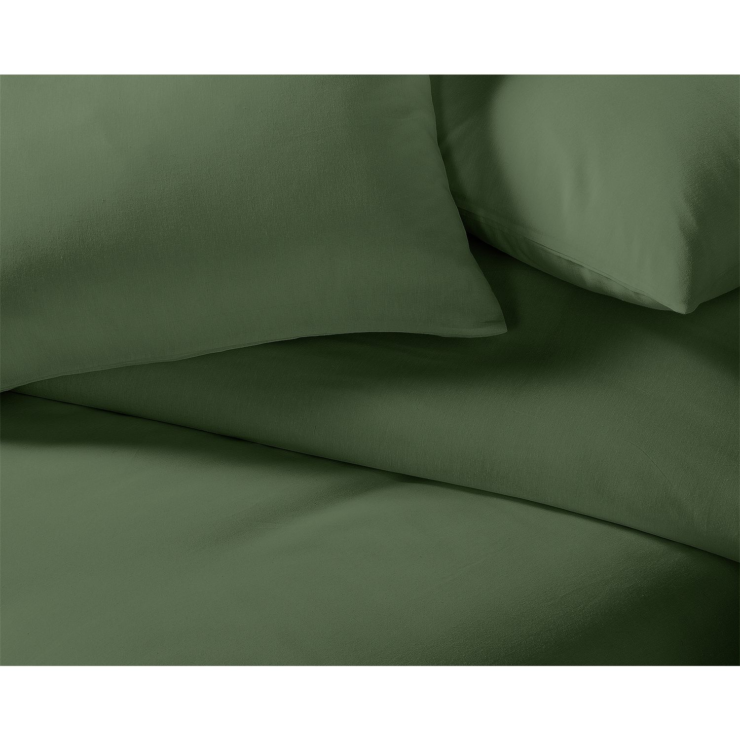 Habitat Polycotton Plain Khaki Bedding Set - Double