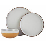 Habitat speckled mustard 12 piece dinner set - British product