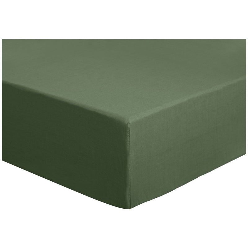 Habitat Plain Khaki Fitted Sheet - Double