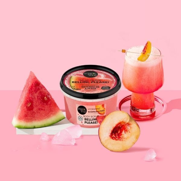 Organic Shop Bellini Please Body Scrub Watermelon & Peach GOODS Superdrug   