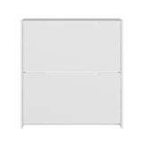 GFW narrow gloss white shoe cabinet for hallway storage (British brand)