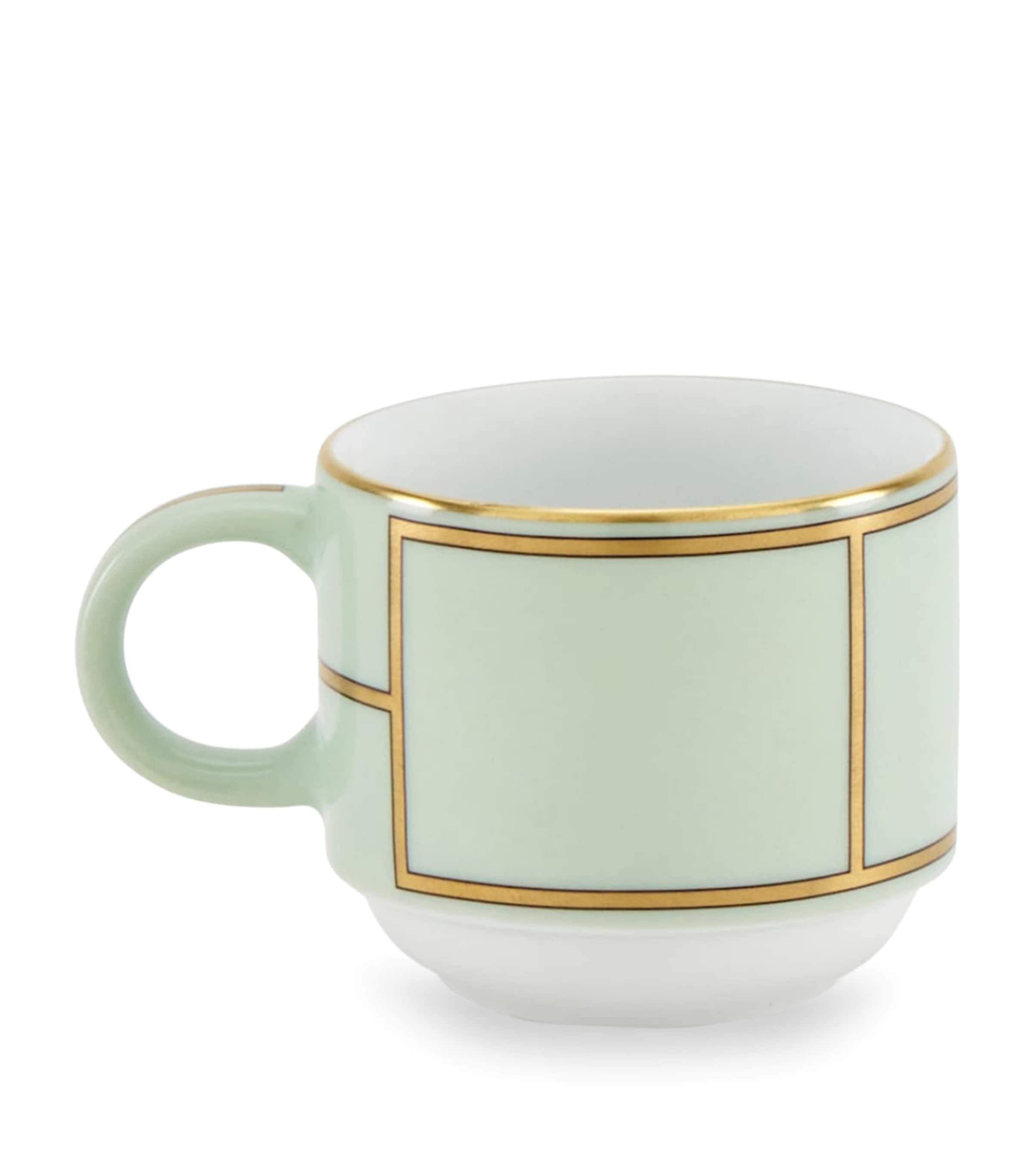 GINORI 1735 Verde Coffee Cup 85ml, UK version
