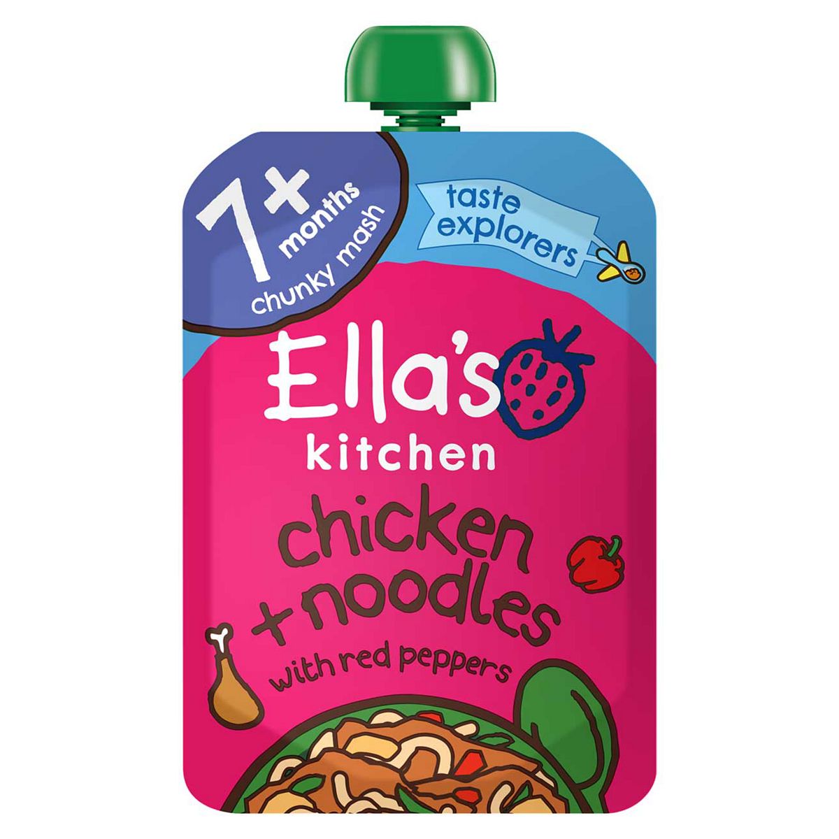 Ella's Kitchen Organic Chicken and Noodles Baby Food Pouch 7+ Months 130g GOODS Boots   