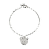 Moon & Back sterling silver bracelet I love you engraved 19cm - British product