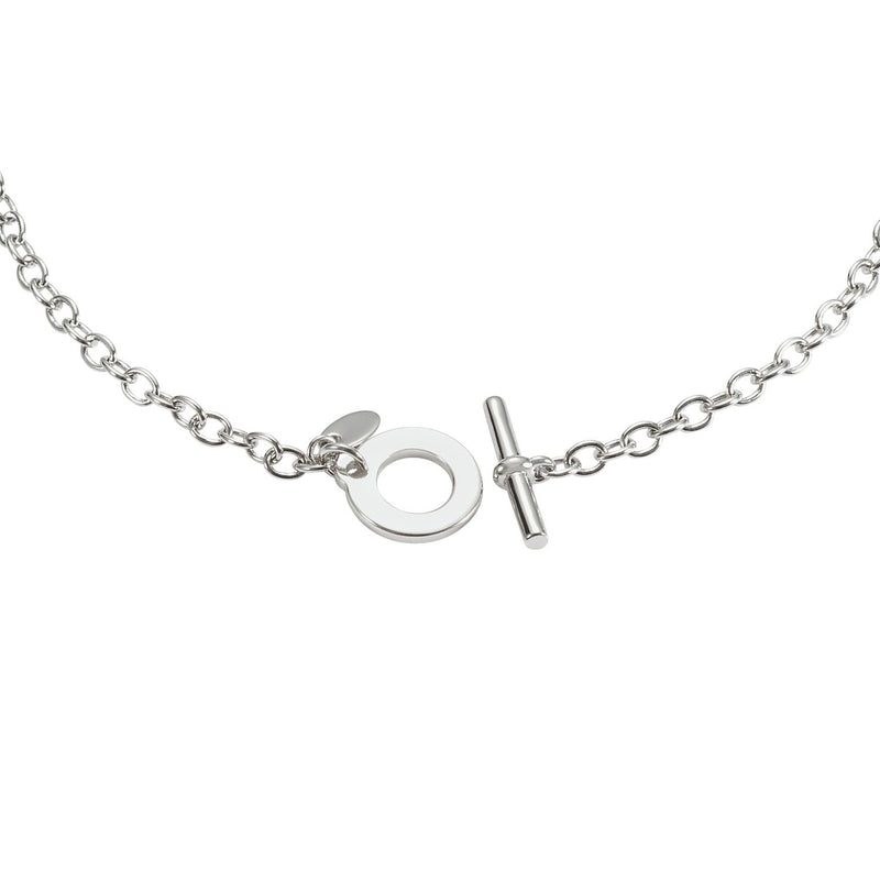 Moon & Back sterling silver bracelet I love you engraved 19cm - British product