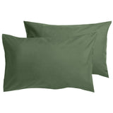 Habitat Polycotton Standard Pillowcase Pair - Khaki