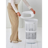 Brabantia Collect-It 55L laundry basket set of 2 white, UK version