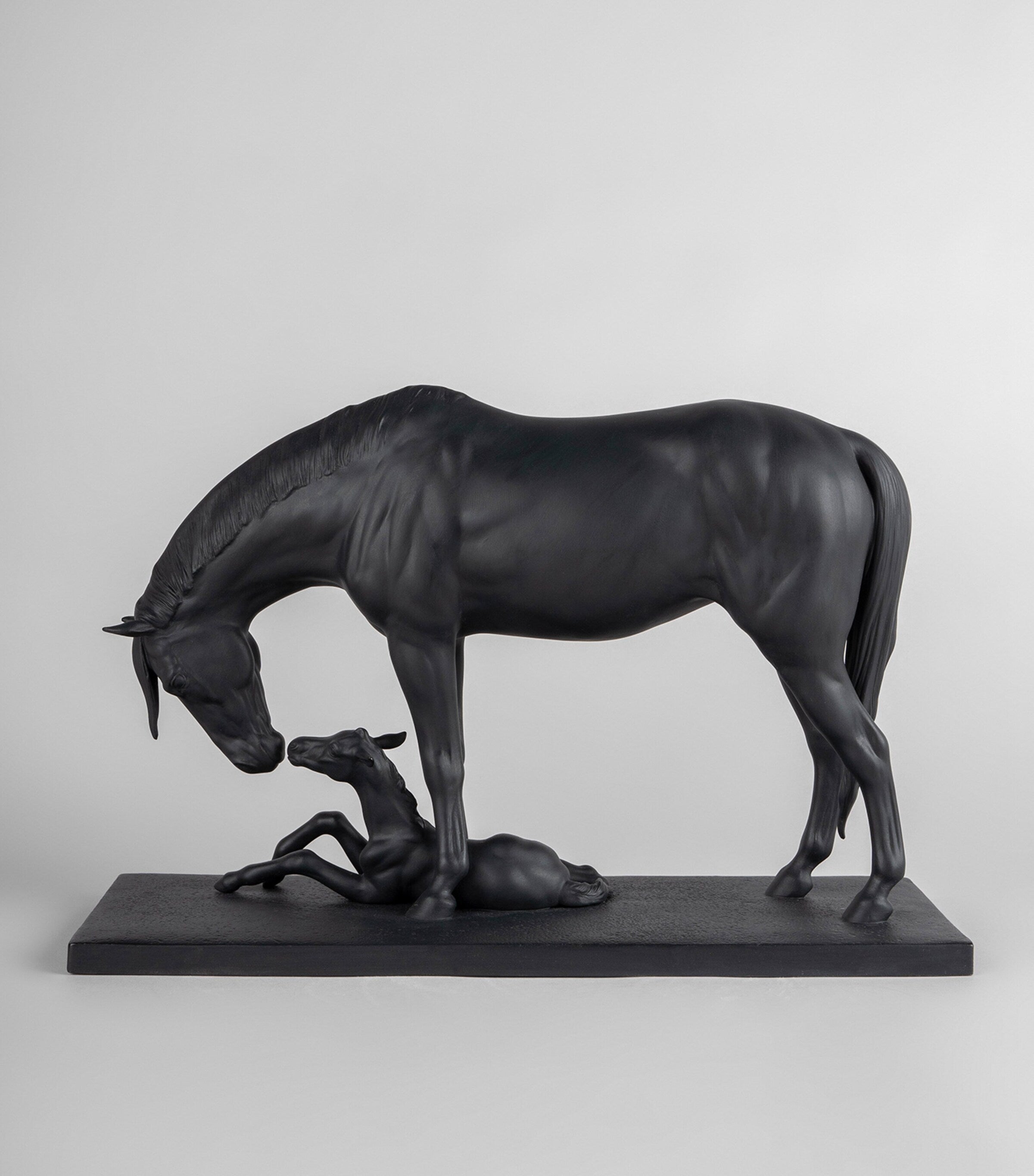 Lladró porcelain figurine of mare and foal, UK version