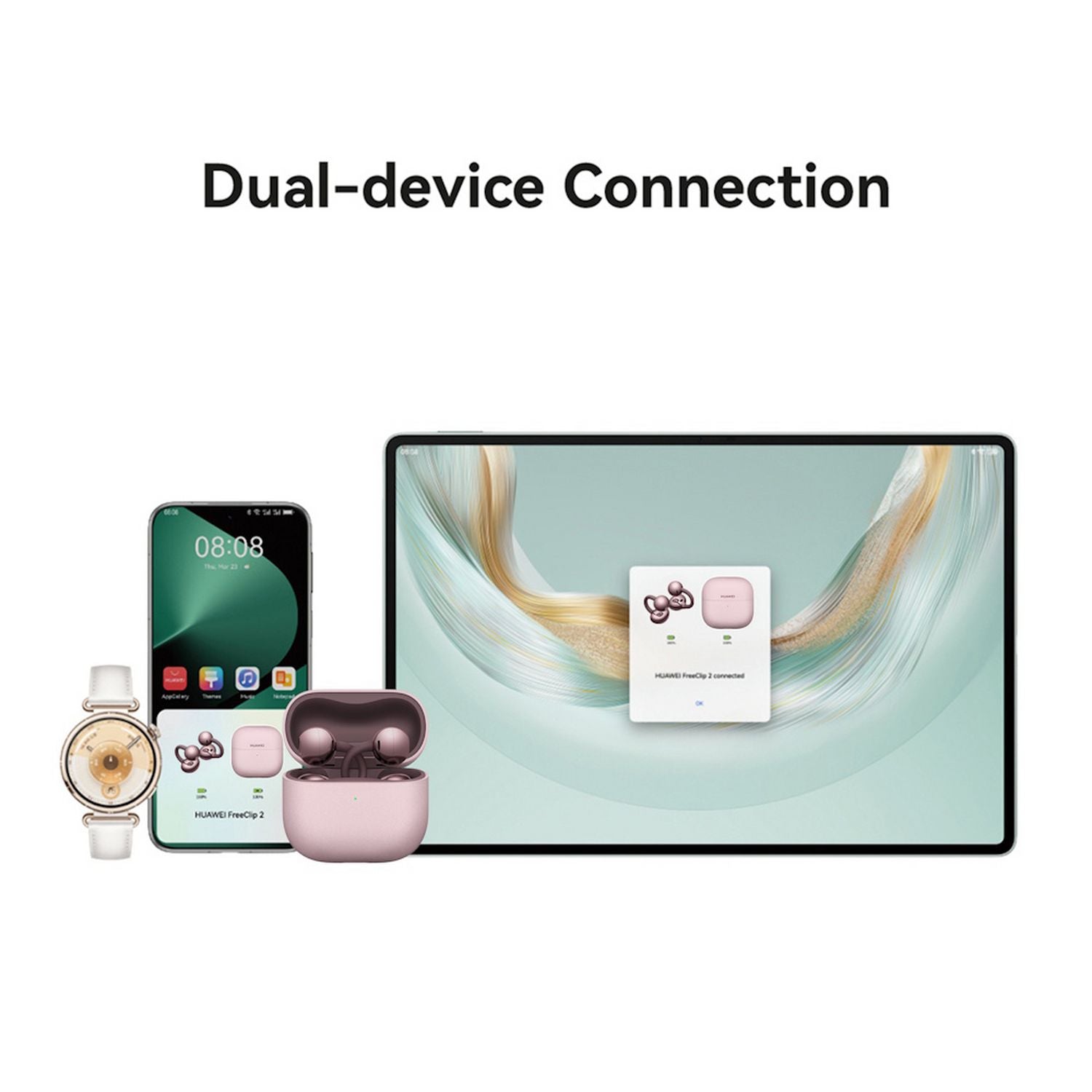 HUAWEI FreeClip 2 Open-Ear Wireless Earbuds - Berry Purple
