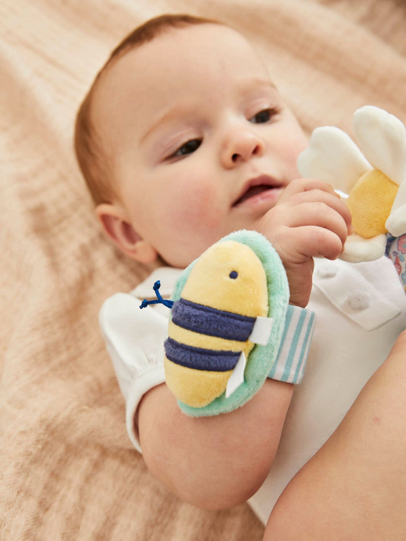 JoJo Maman Bébé Down by the River rattle set 4-pack (British brand)