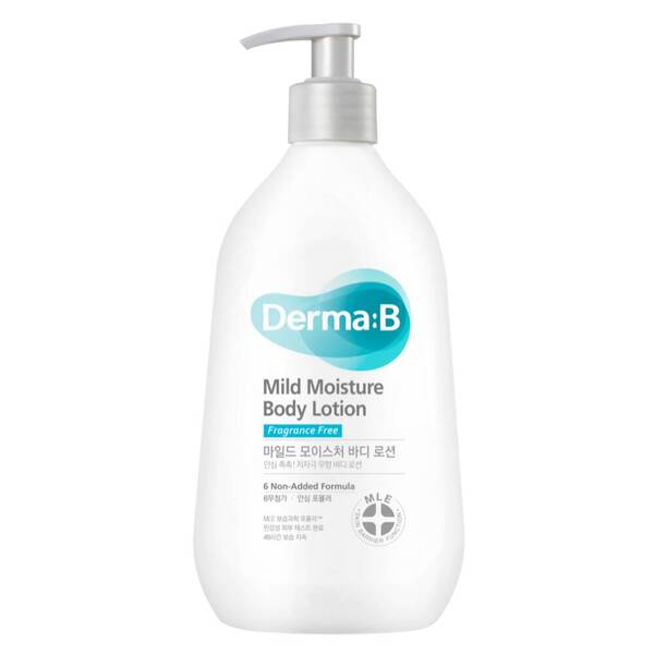 Derma:B mild moisture body lotion 400ml, imported from the UK