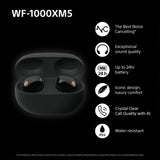 Sony WF-1000XM5 noise cancelling true wireless earbuds (British brand)