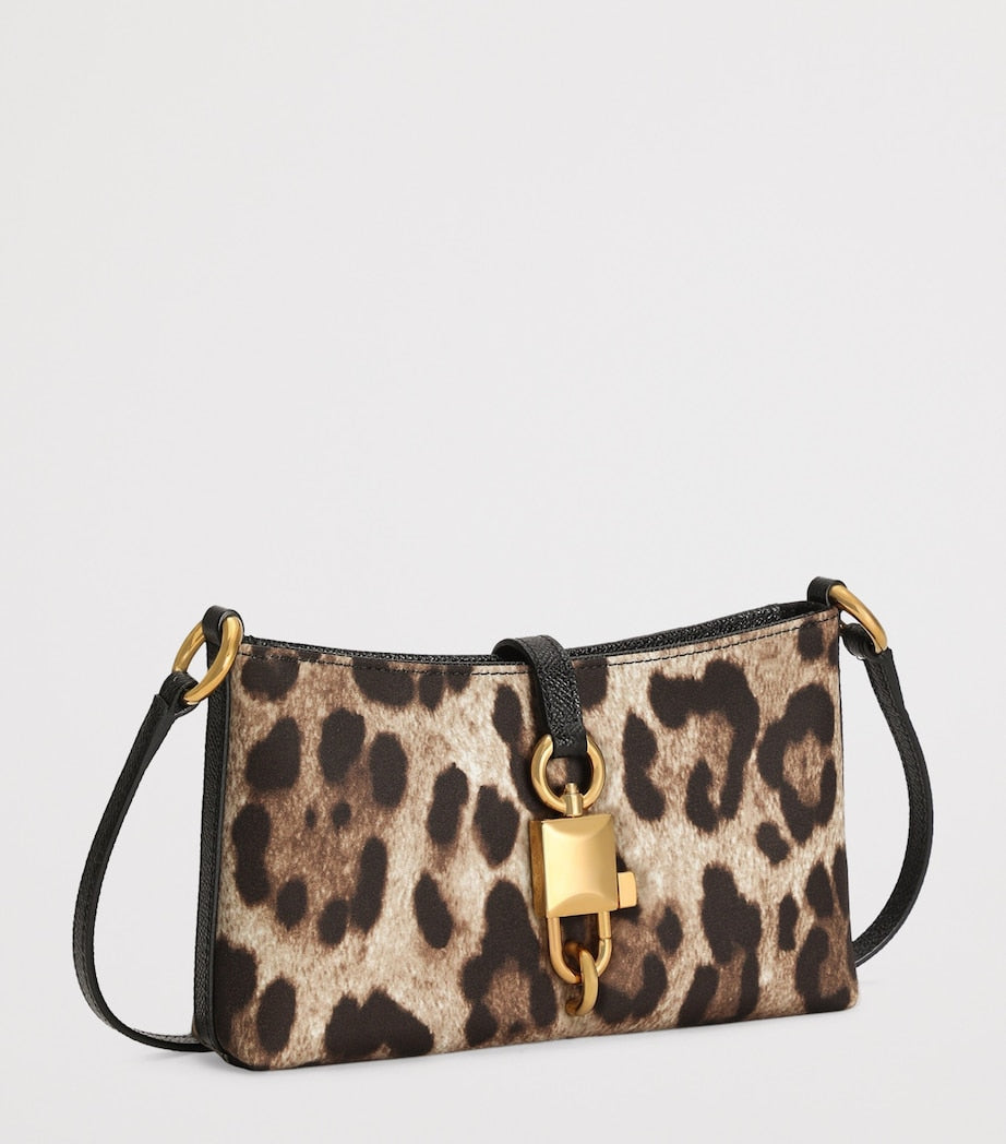 Dolce&Gabbana leopard print lock shoulder bag (British brand)