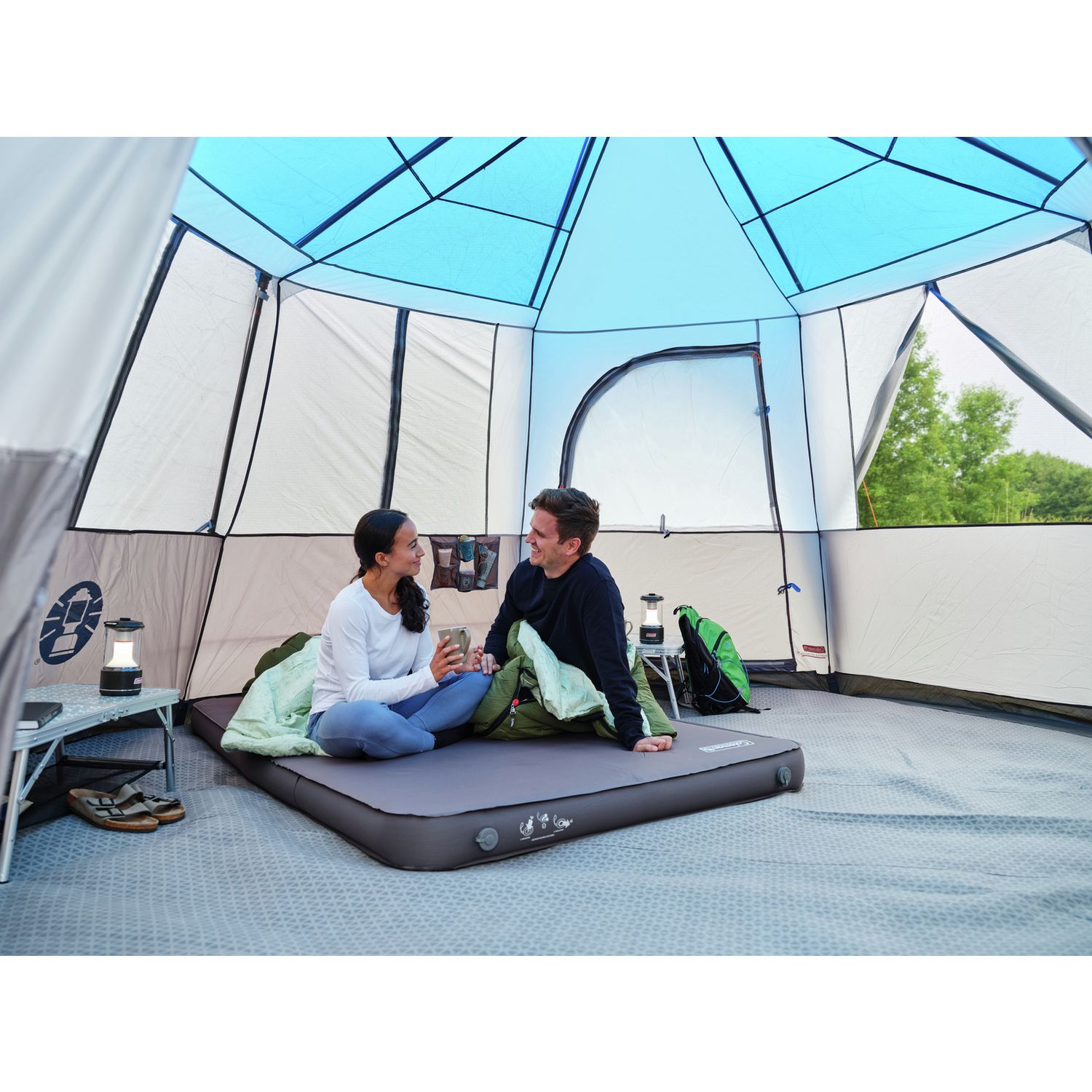 Coleman octagon dome glamping tent 8 person, UK version