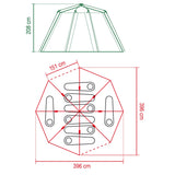 Coleman octagon dome glamping tent 8 person, UK version