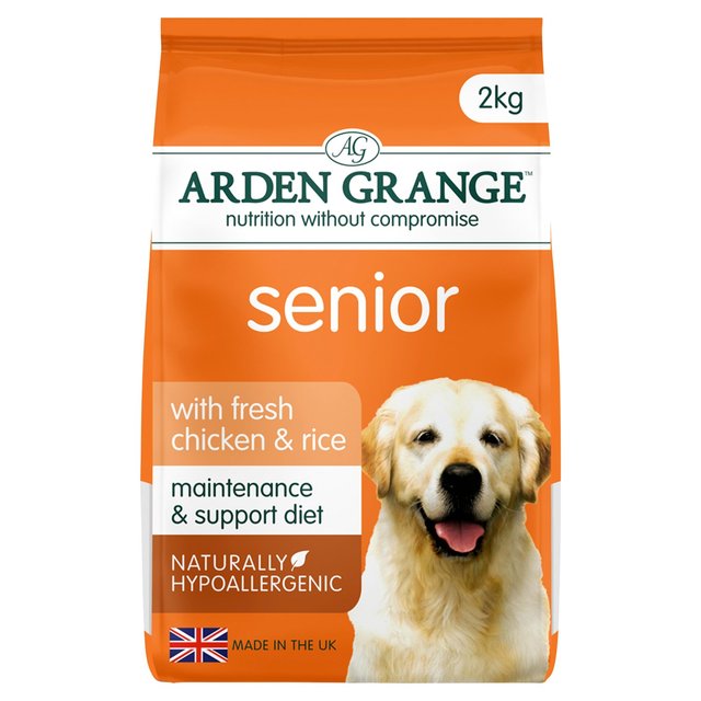 Arden Grange Senior Chicken & Rice Dry Dog Food   2kg