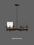 Clear Archer chandelier glass shade spare part 16cm - British product