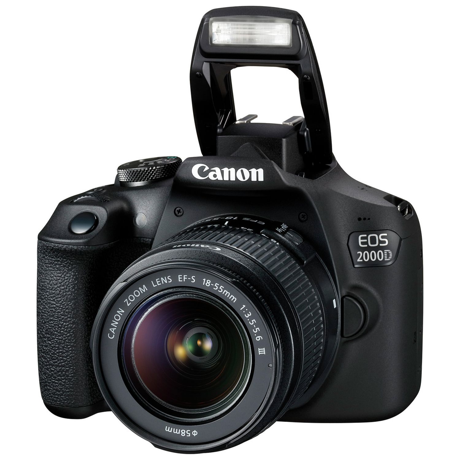 Canon EOS 2000D DSLR camera lens starter kit - British product