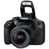 Canon EOS 2000D DSLR camera lens starter kit - British product