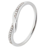 Revere diamond wedding band 9ct white gold 0.05ct, UK version