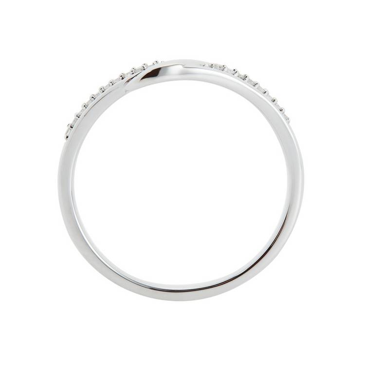 Revere diamond wedding band 9ct white gold 0.05ct, UK version