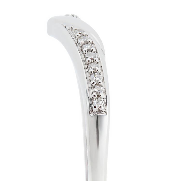 Revere diamond wedding band 9ct white gold 0.05ct, UK version