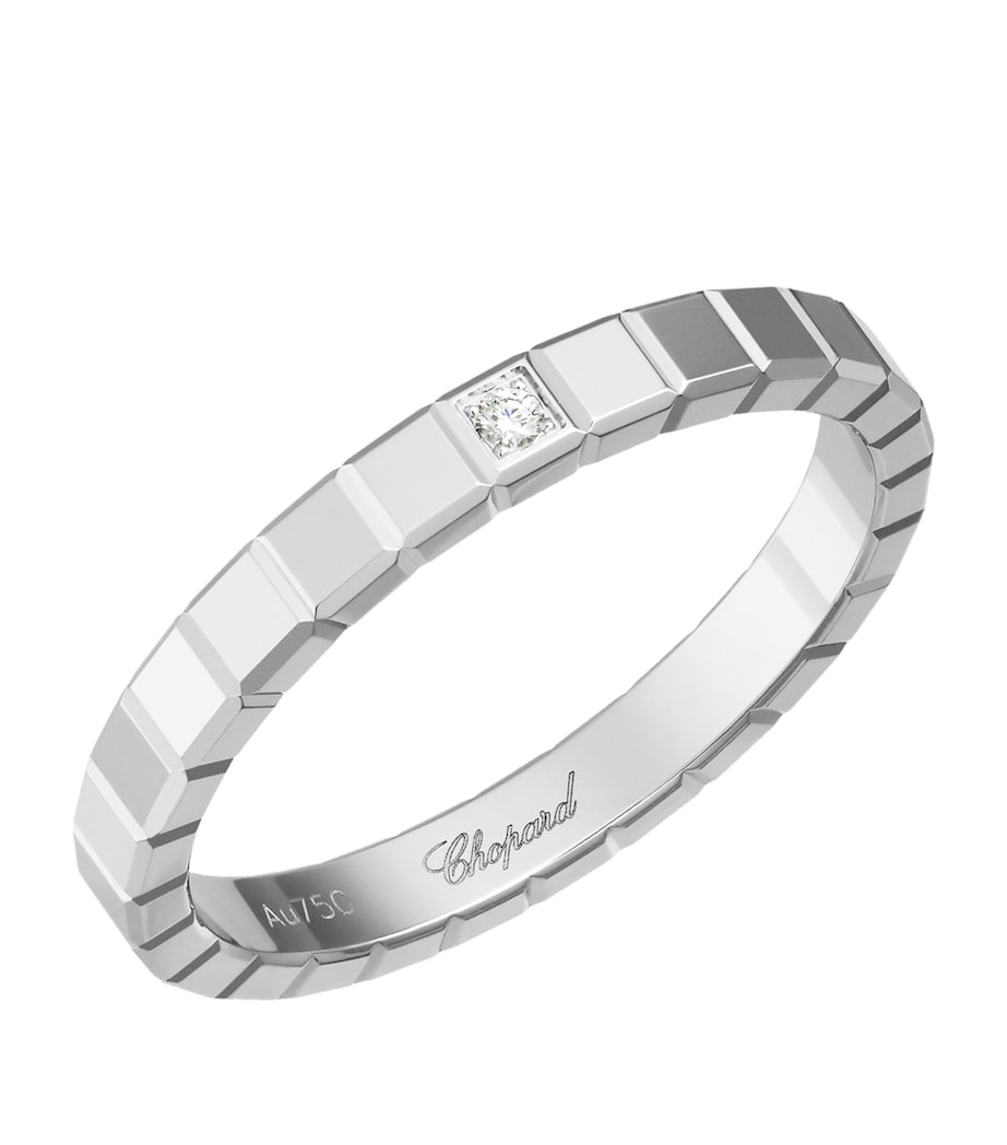 Chopard Ice Cube white gold diamond ring - British product