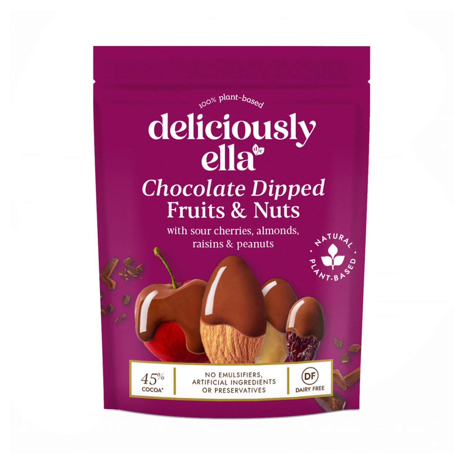Deliciously Ella chocolate dipped fruit and nuts 90g - British product