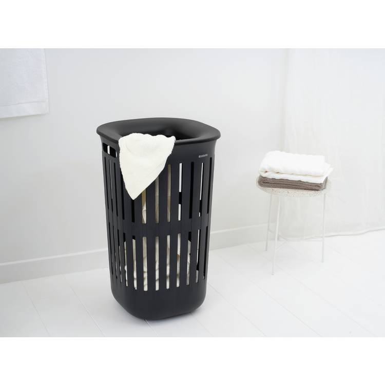 Brabantia laundry baskets set of 2 black 55L, imported from the UK
