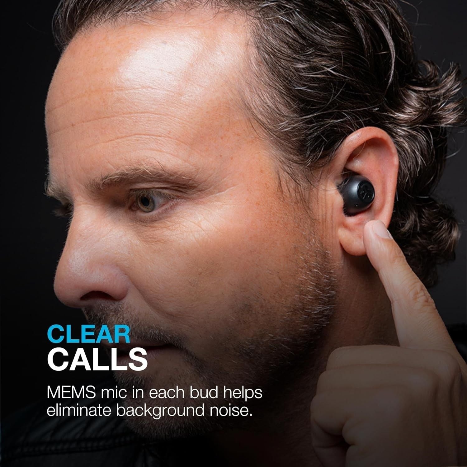 JLab Go Pop ANC True Wireless Earbuds - Cloud White