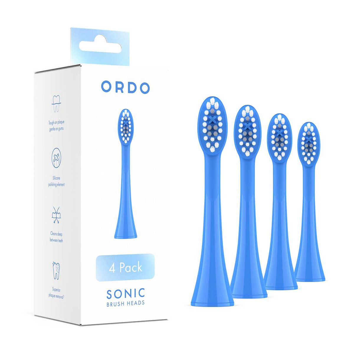 Ordo Sonic+ Brush Heads - Arctic Blue 4 Pack GOODS Boots   