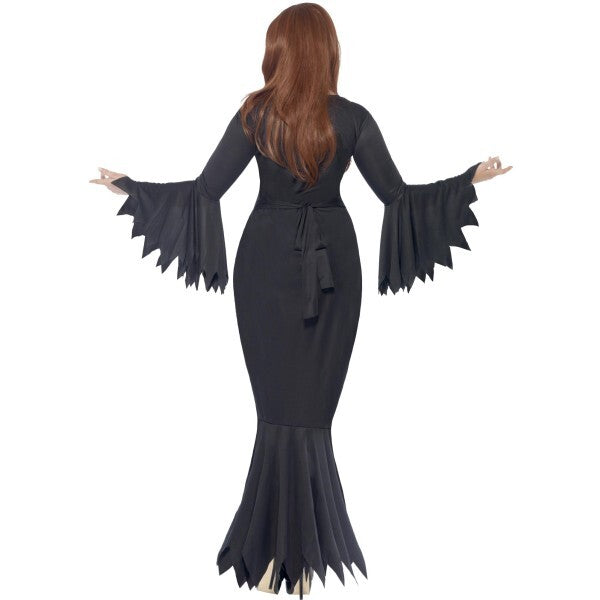 Smiffys Midnight Vamp Costume black gown - British product