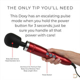 Doxy Die Cast red wand massager - British product