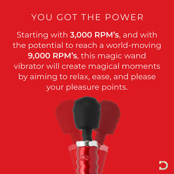 Doxy Die Cast red wand massager - British product
