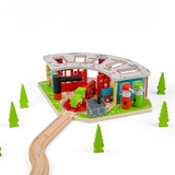 Bigjigs Rail 5 Way Engine Shed GOODS Superdrug   