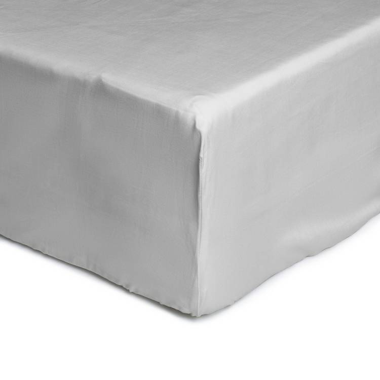 Habitat dove grey antimicrobial fitted sheet single - British product