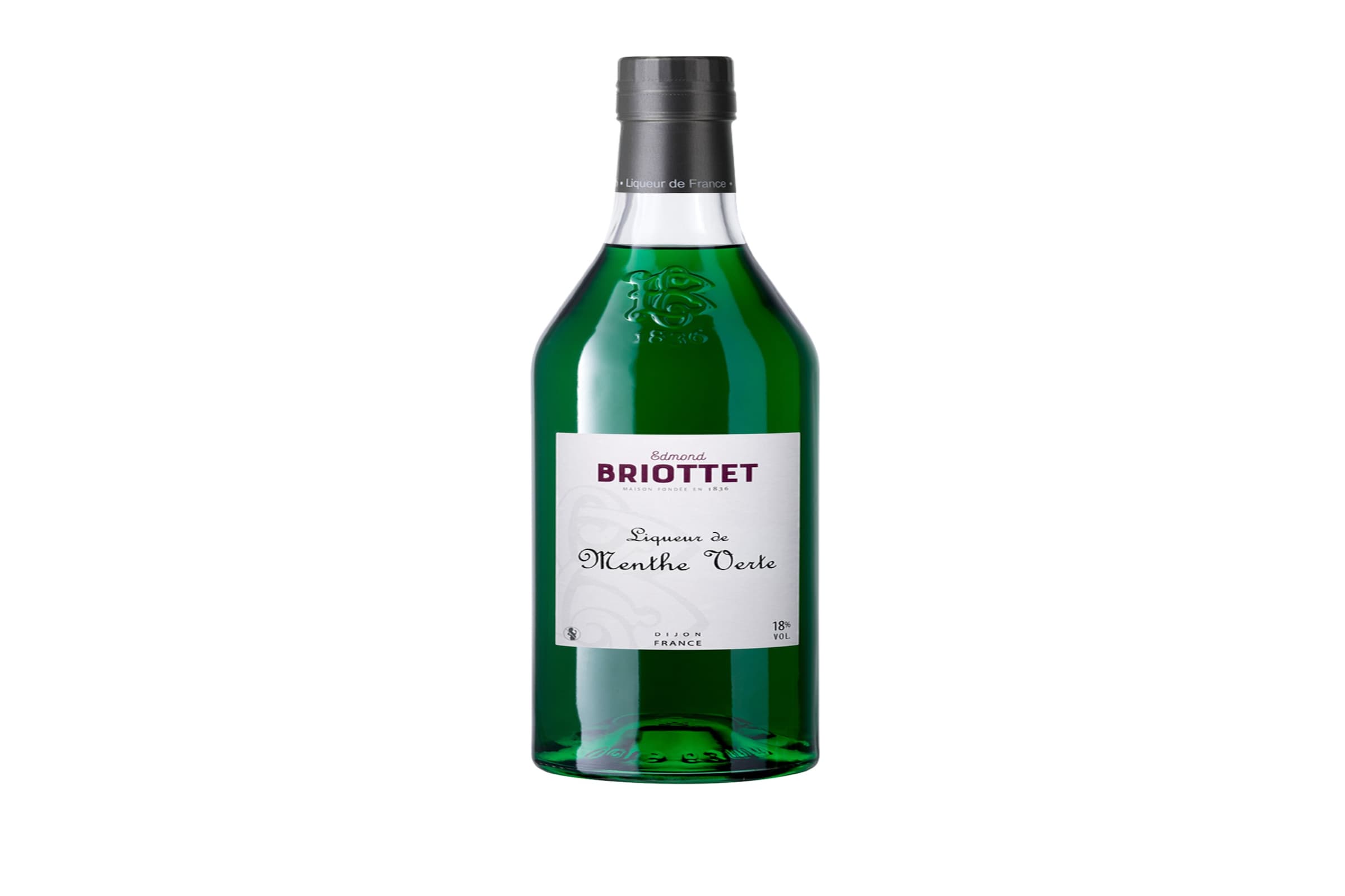 Briottet green mint liqueur 70cl - British product