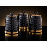 Tower Empire canisters black 1.3L set (British brand)