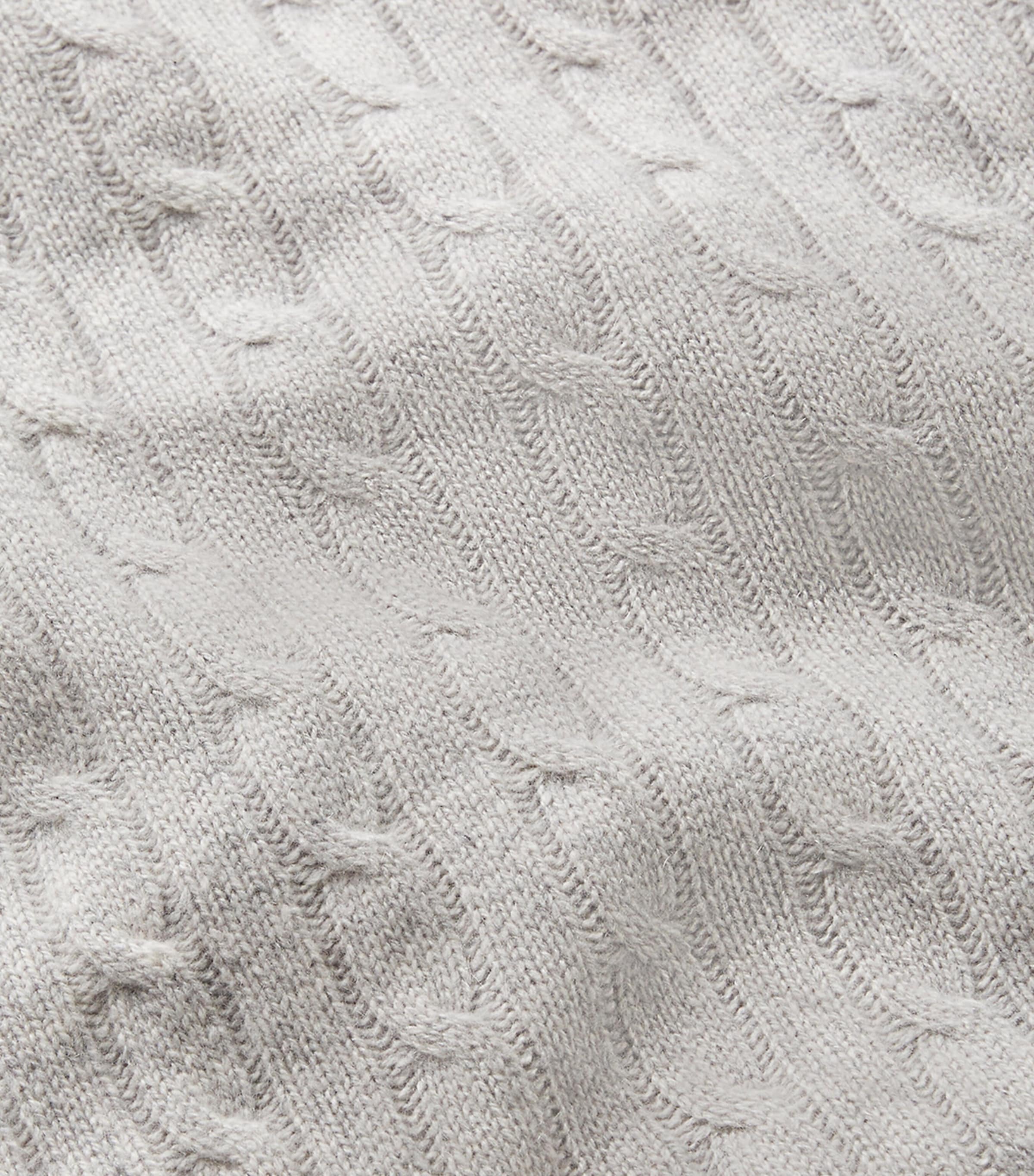 Ralph Lauren cashmere cable-knit throw 60cm x 60cm, imported from the UK