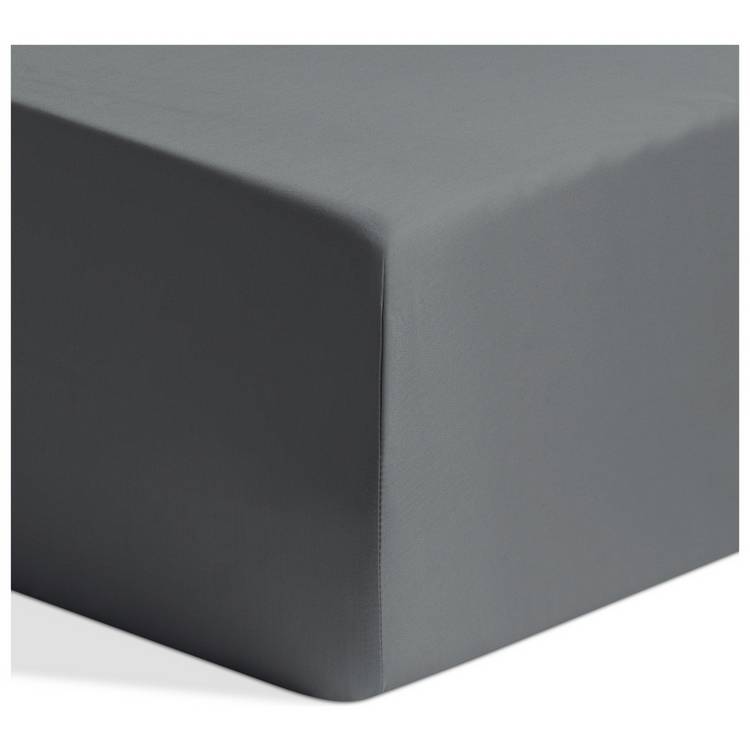 Habitat Egyptian cotton 400TC fitted sheet slate grey double, UK version