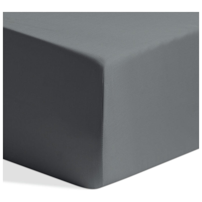 Habitat Egyptian Cotton 400TC Slate Fitted Sheet - King