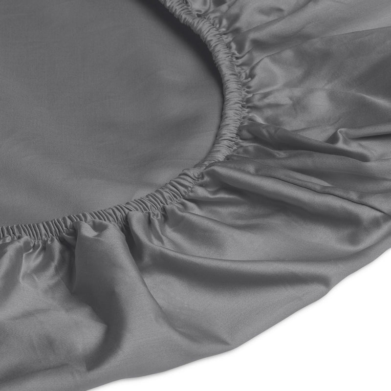 Habitat Egyptian Cotton 400TC Slate Fitted Sheet - King