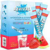 Revival kids multivitamin drink strawberry water flavour 6-pack, imported from the UK