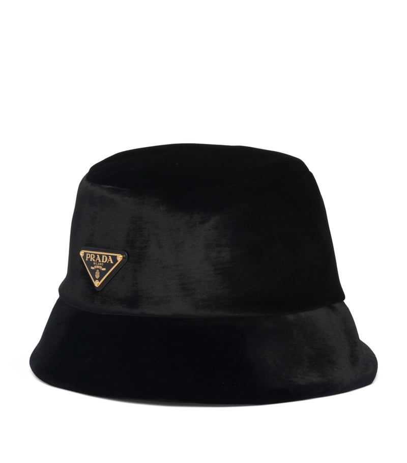 Prada velvet bucket hat - British product
