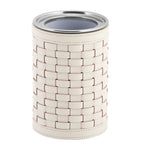 Riviere woven leather bottle cooler 22cm - British product