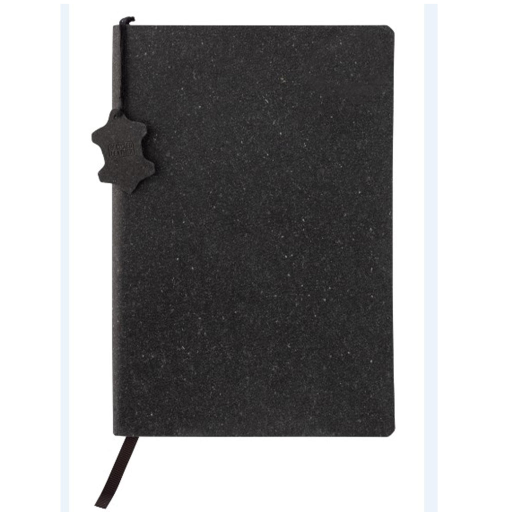 Sainsbury's Home Recycled Leather Notebook Medium Black