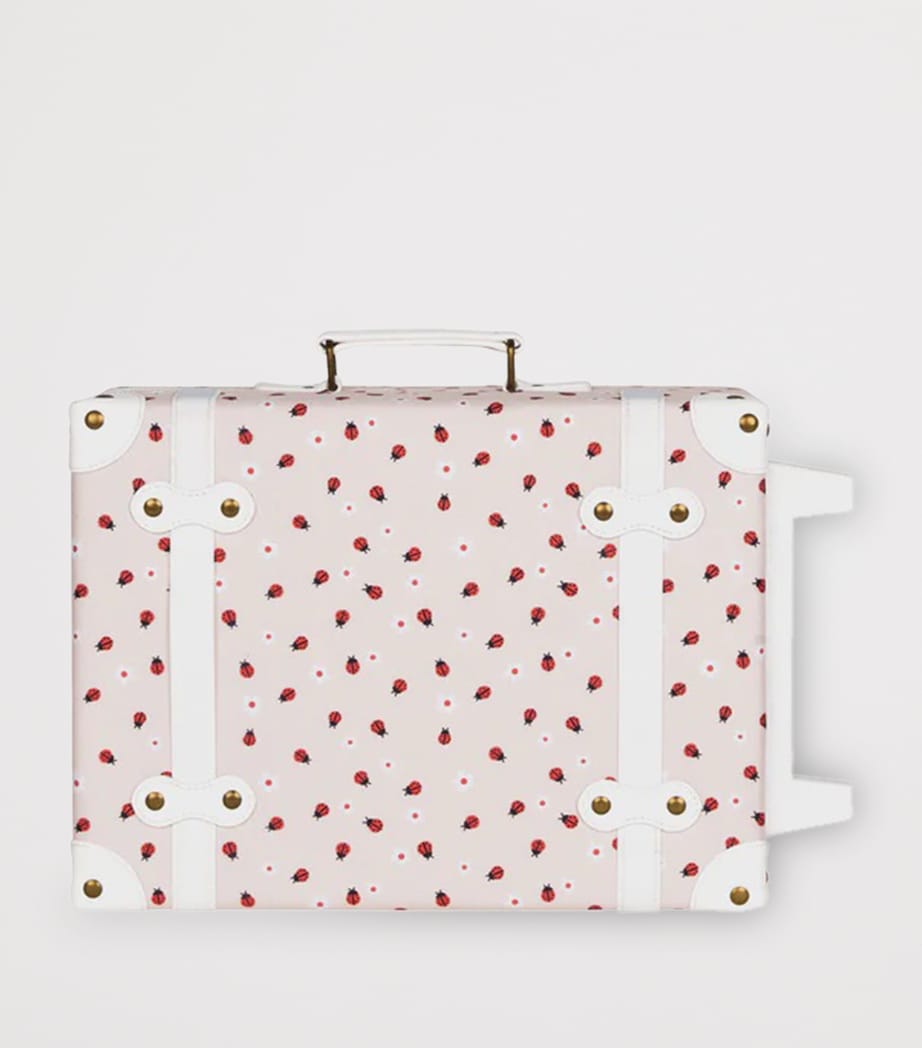 Olli Ella ladybug print See-Ya suitcase, imported from the UK