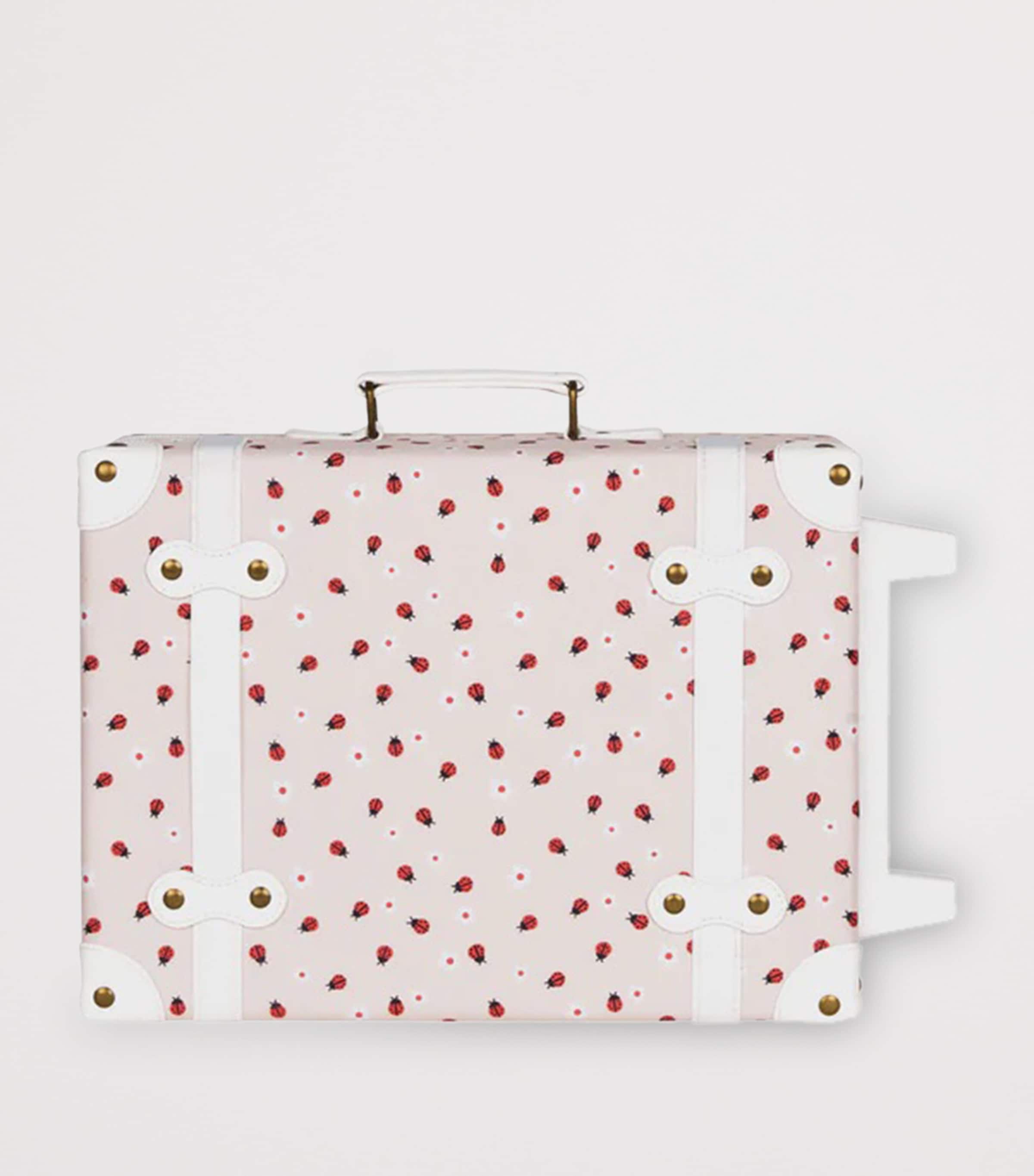 Olli Ella ladybug print See-Ya suitcase, imported from the UK