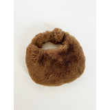 SVNX faux fur grab bag in brown - British product