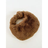 SVNX faux fur grab bag in brown - British product